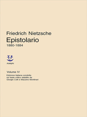 cover image of Epistolario 1880-1884